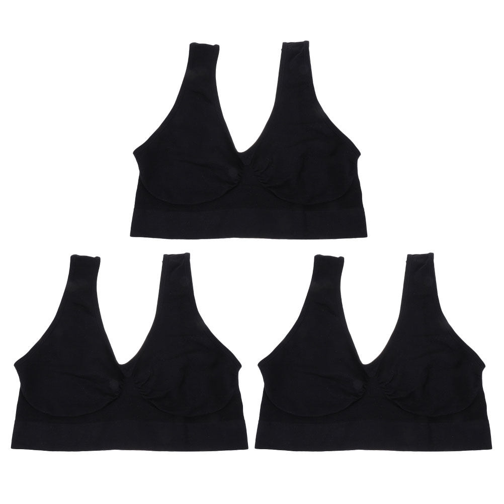 Wirefree Bra Comfort - 3 pezzi di reggiseni sportivi da