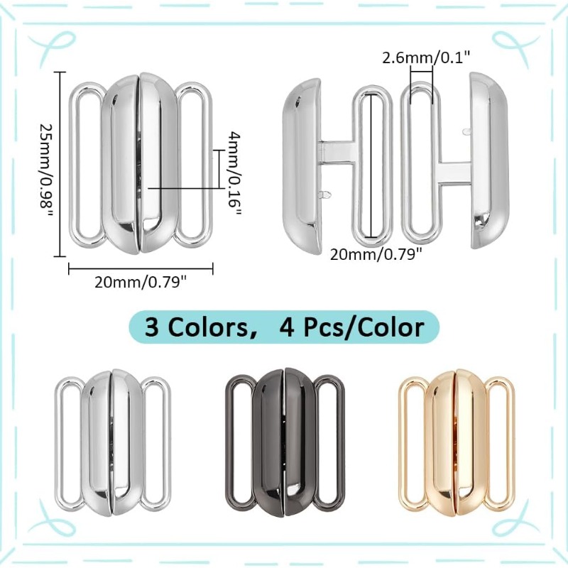 12 set 3 colori chiusura front - Nursing Bra Clip recensione e prezzo